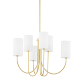 Harlem Chandelier LIGHTING - chandelier Hudson Valley Lighting 27.50"W x 21.75"H Aged Brass