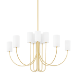 Harlem Chandelier LIGHTING - chandelier Hudson Valley Lighting 48.25"W x 29"H Aged Brass
