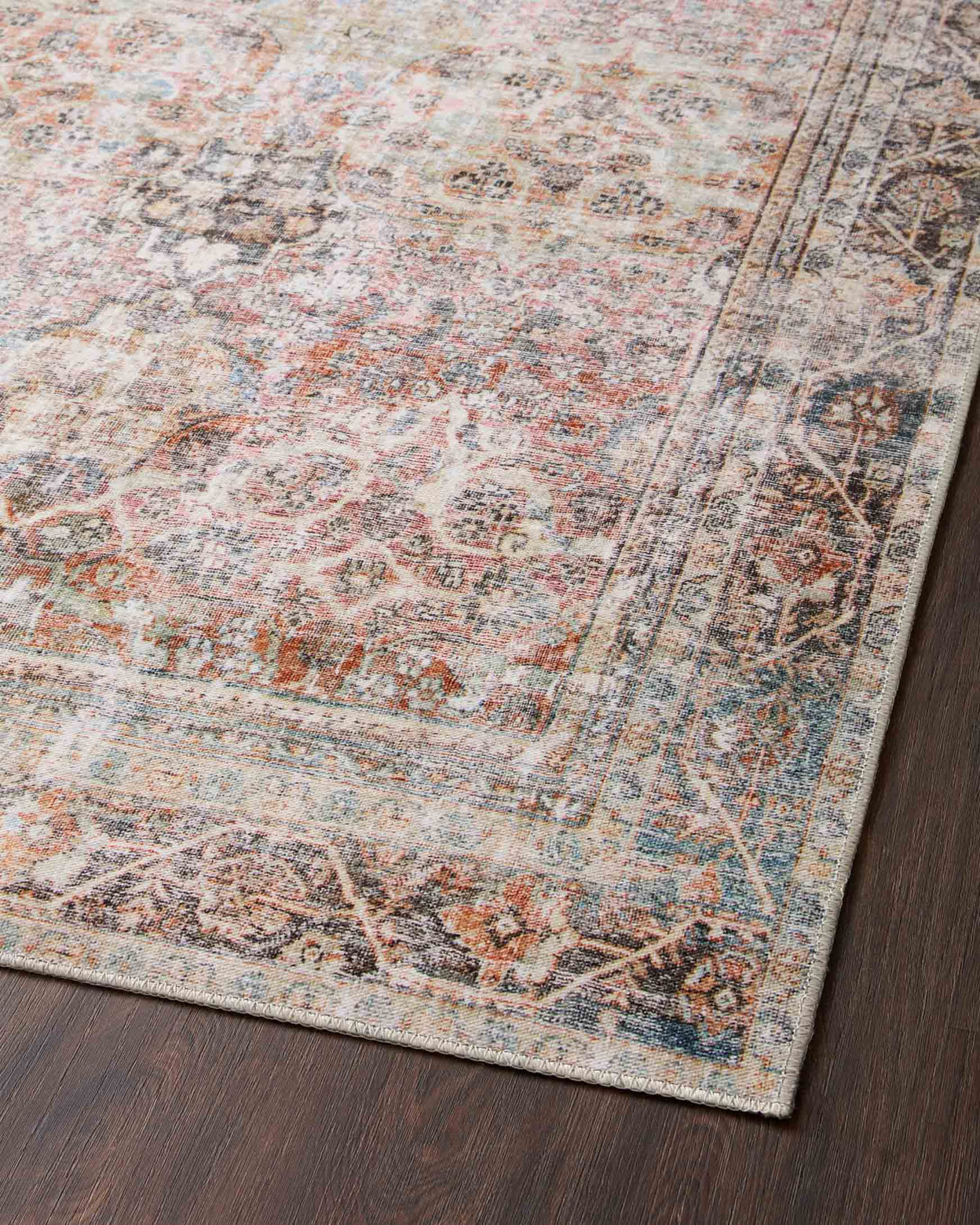 Loloi Adrian Sunset / Charcoal Rug - Rug & Weave