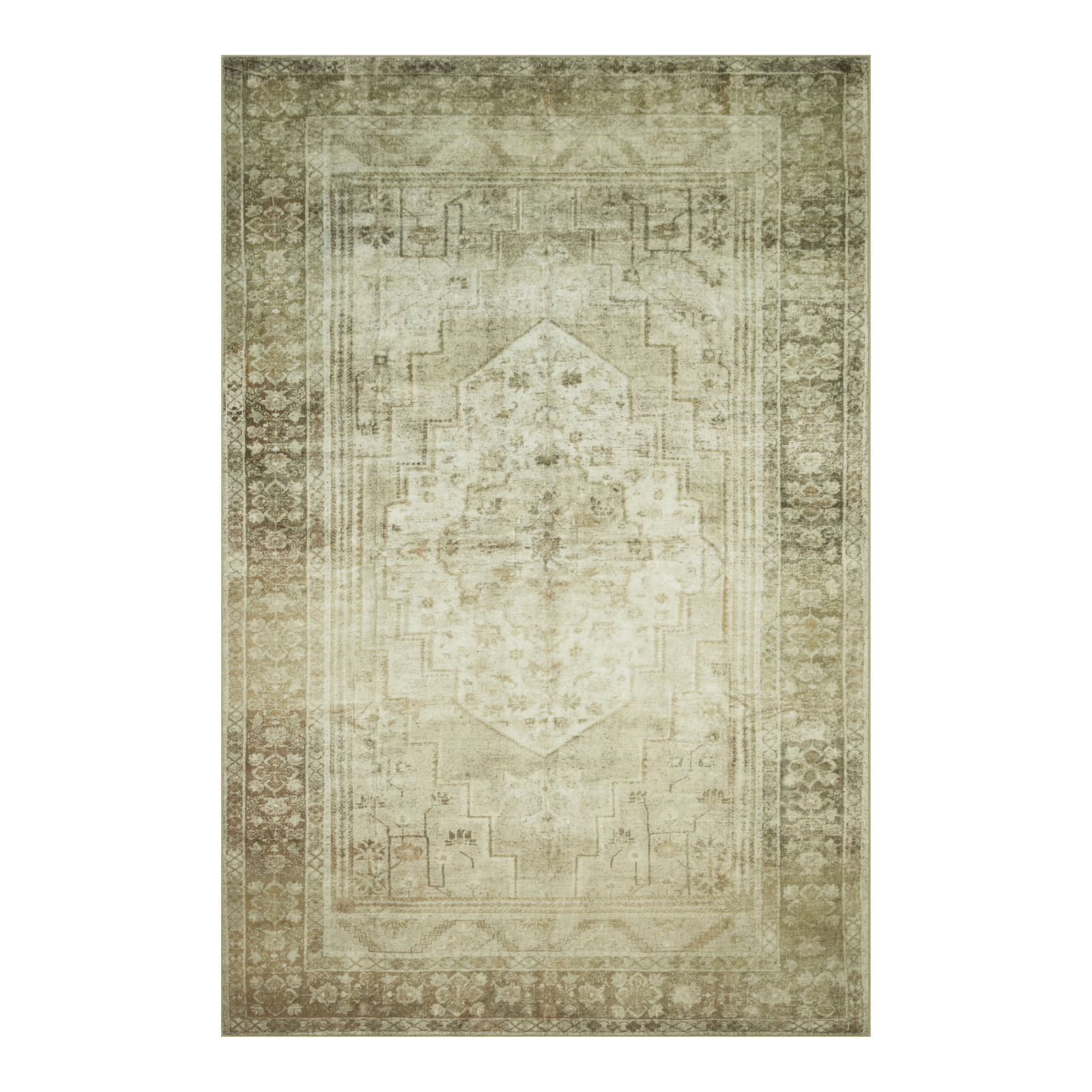 Magnolia Home by Joanna Gaines x Loloi Banks Natural / Granite Rug 1 - RUGS - patterned Loloi 18" x 18" Sample