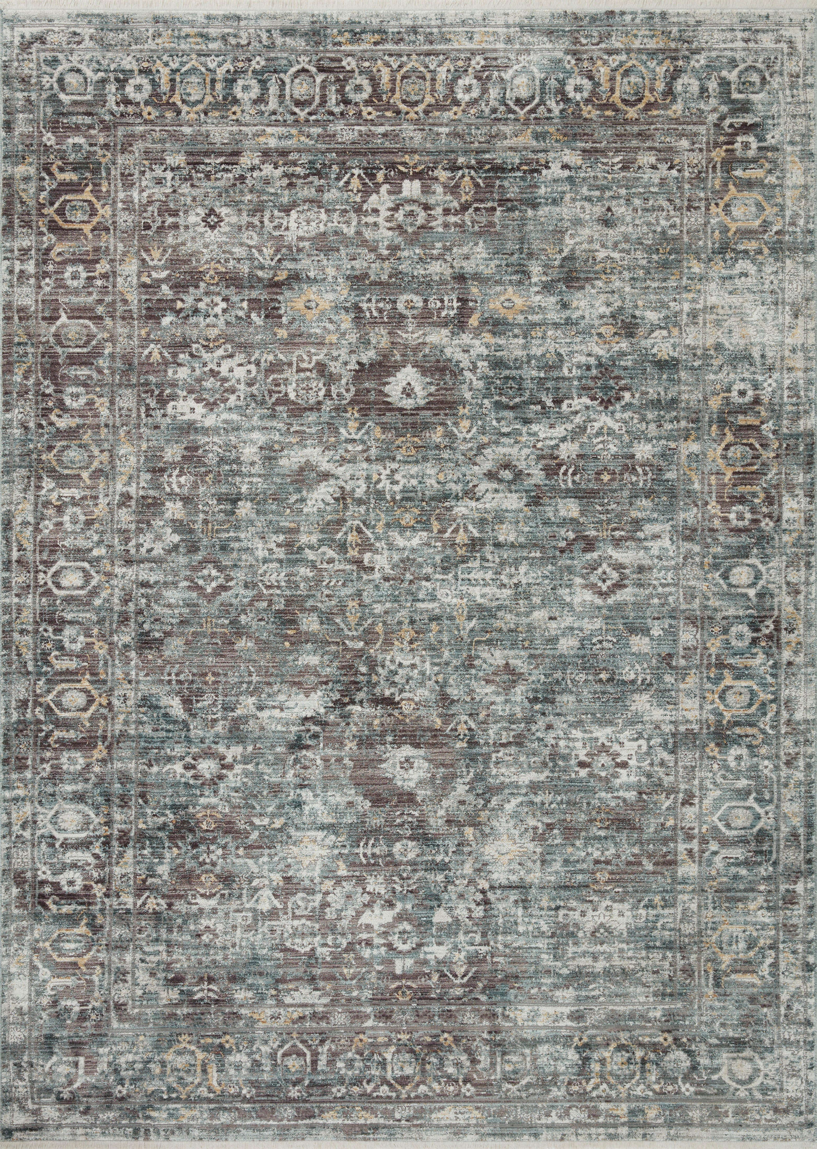 Loloi Bonney Slate / Teal Rug - Rug & Weave
