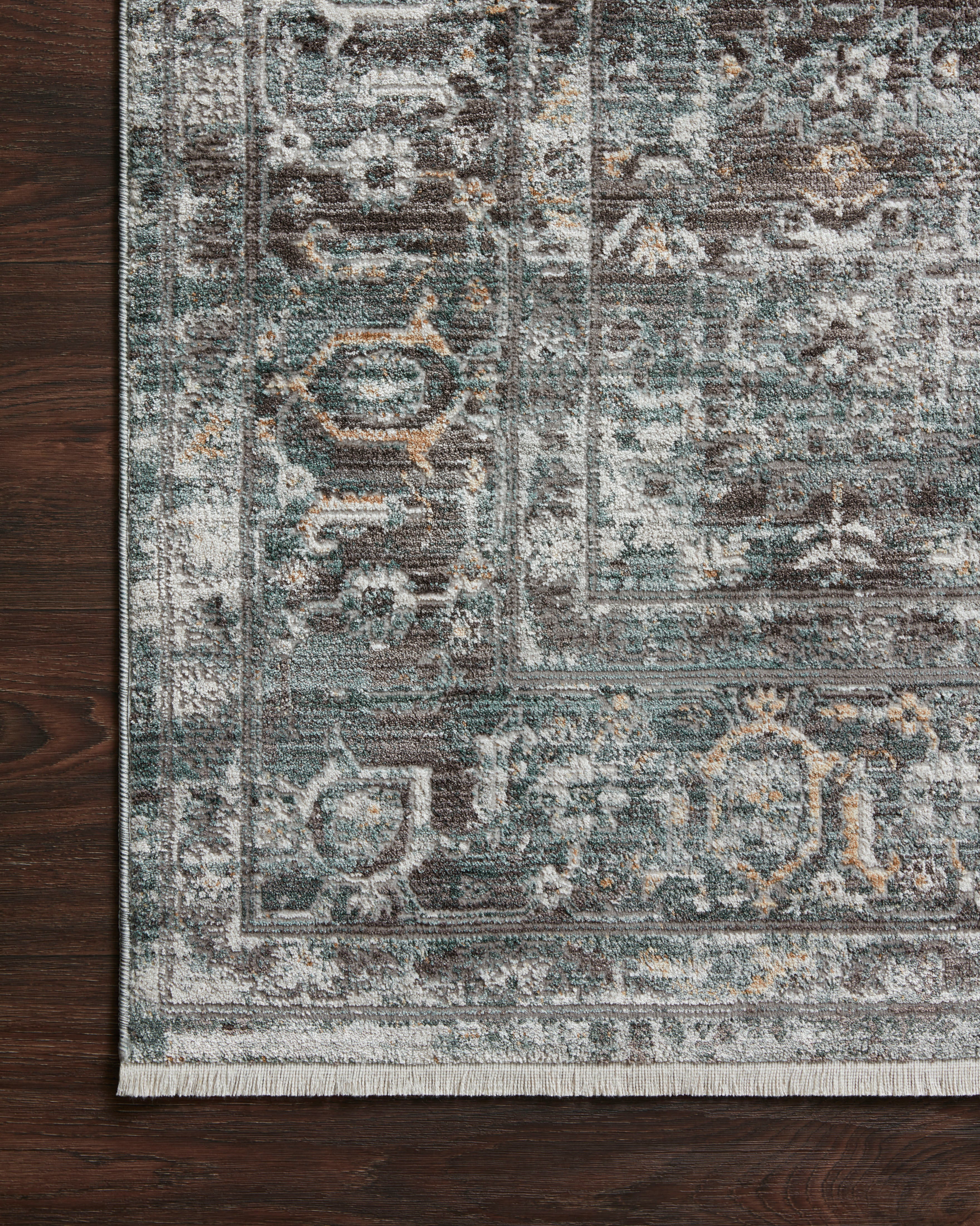 Loloi Bonney Slate / Teal Rug - Rug & Weave
