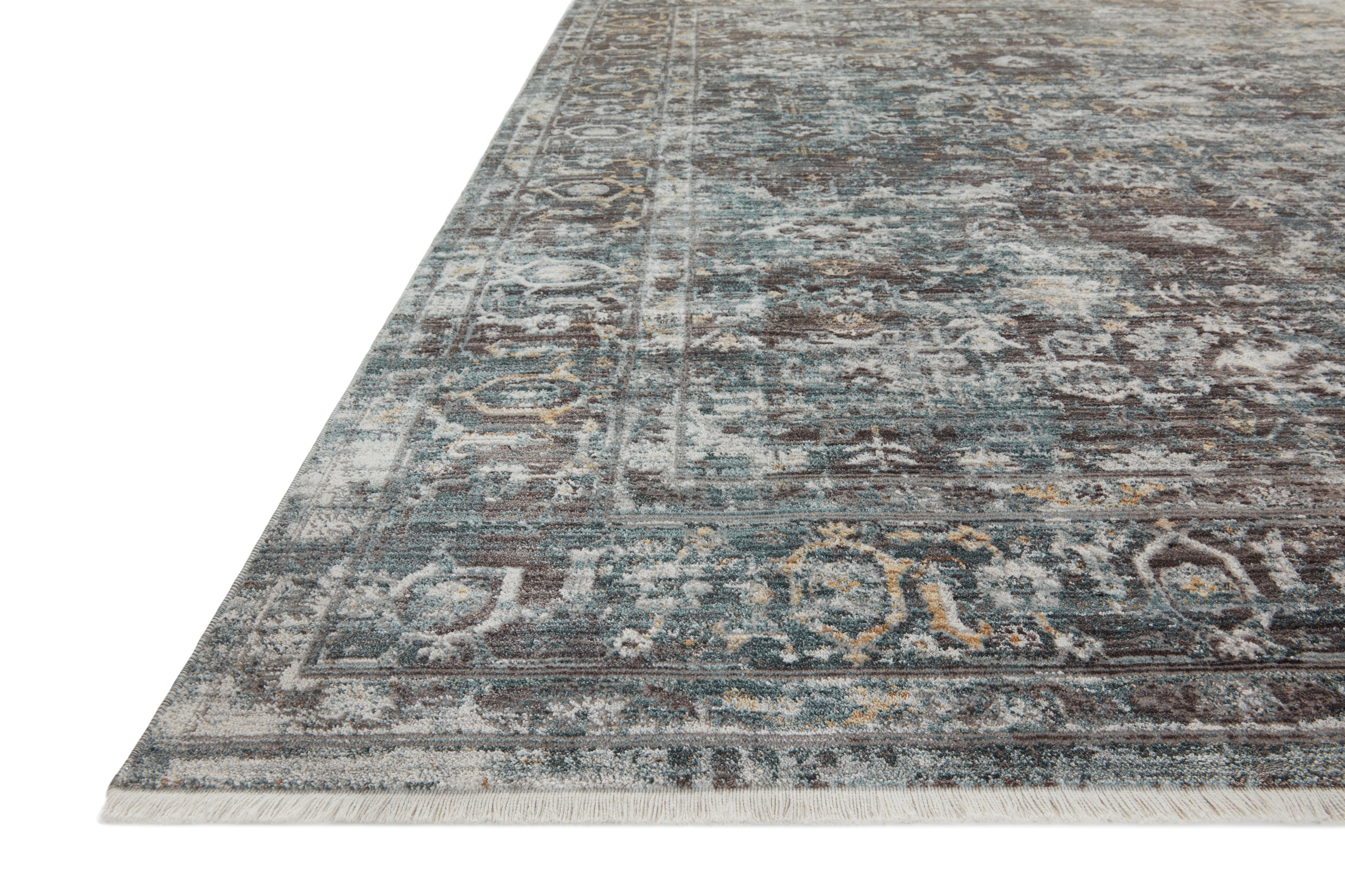 Loloi Bonney Slate / Teal Rug - Rug & Weave
