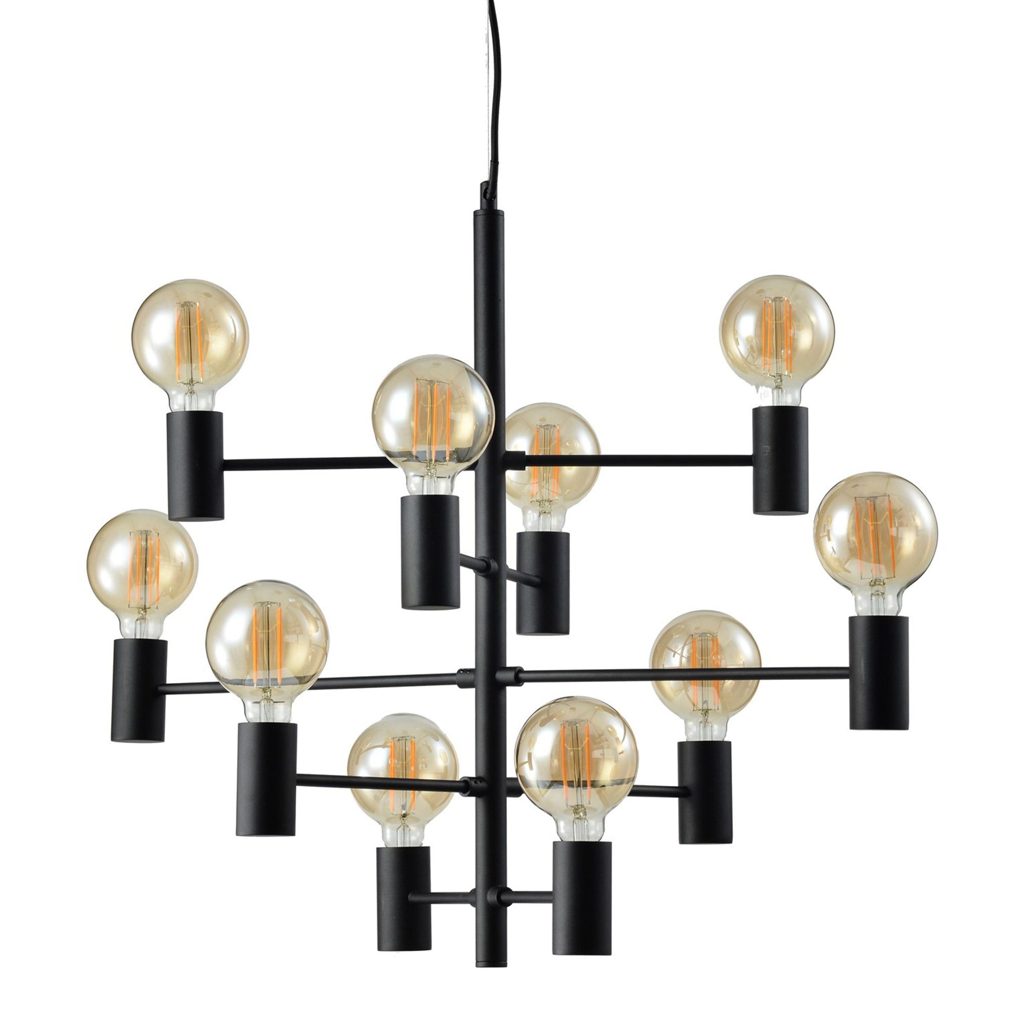 Lilly Black Steel Pendant Light - Rug & Weave