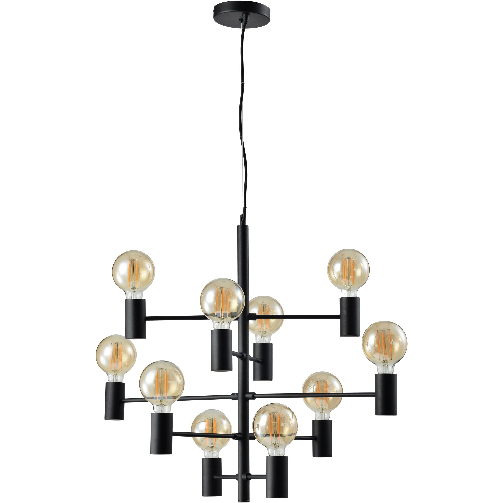 Lilly Black Steel Pendant Light - Rug & Weave