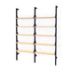 Black Uprights Black Brackets Blonde Shelves