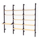 Black Uprights Black Brackets Blonde Shelves
