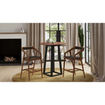 Set of two Rama Counter/Bar Stool - Black Vegan Leather - Rug & Weave