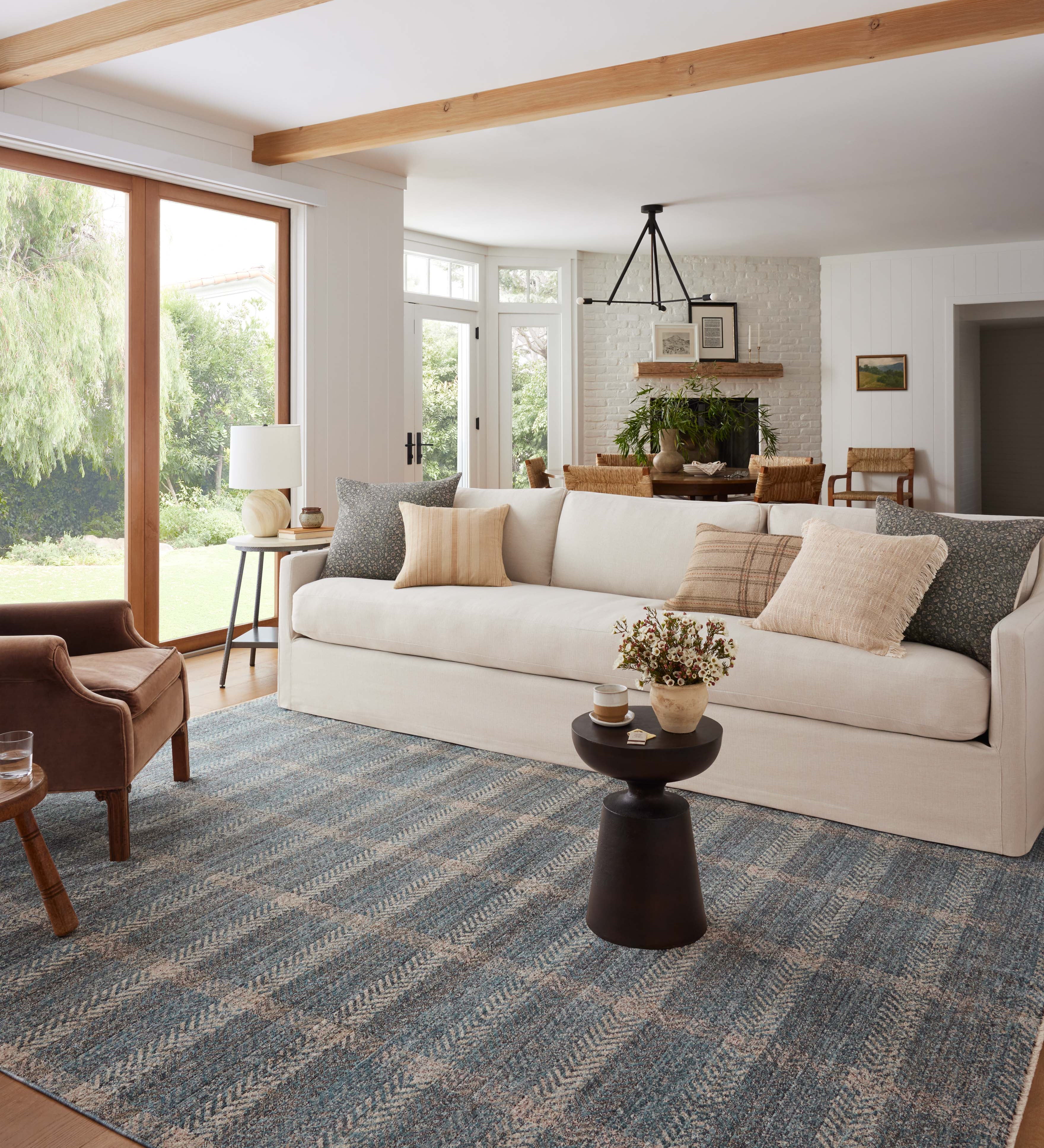 Angela Rose x Loloi Ember Blue / Beige Rug 0-RUGS-patterned Loloi