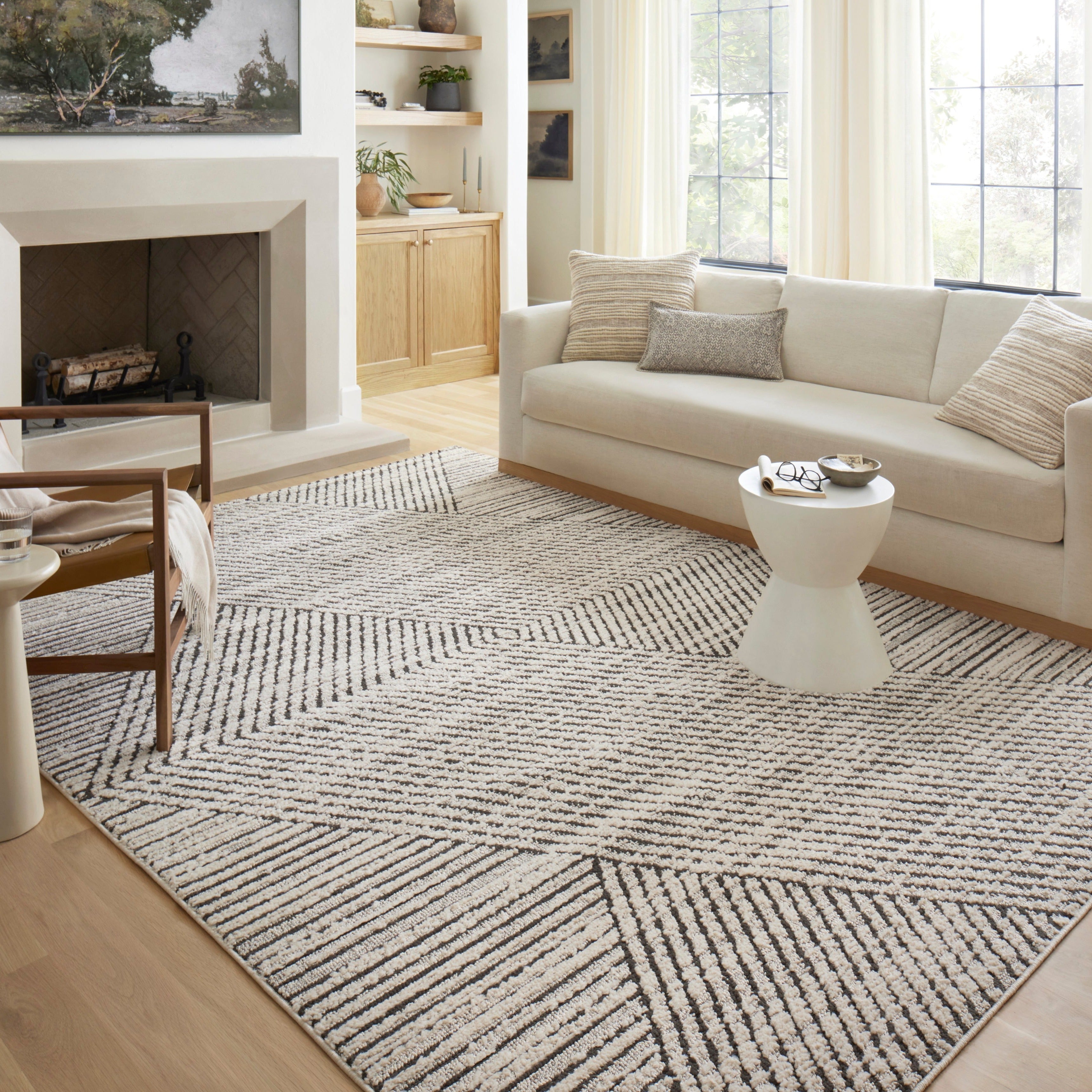Loloi Fabian Charcoal / Ivory - Rug & Weave