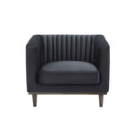 Velvet Accent Chair - Black - Rug & Weave