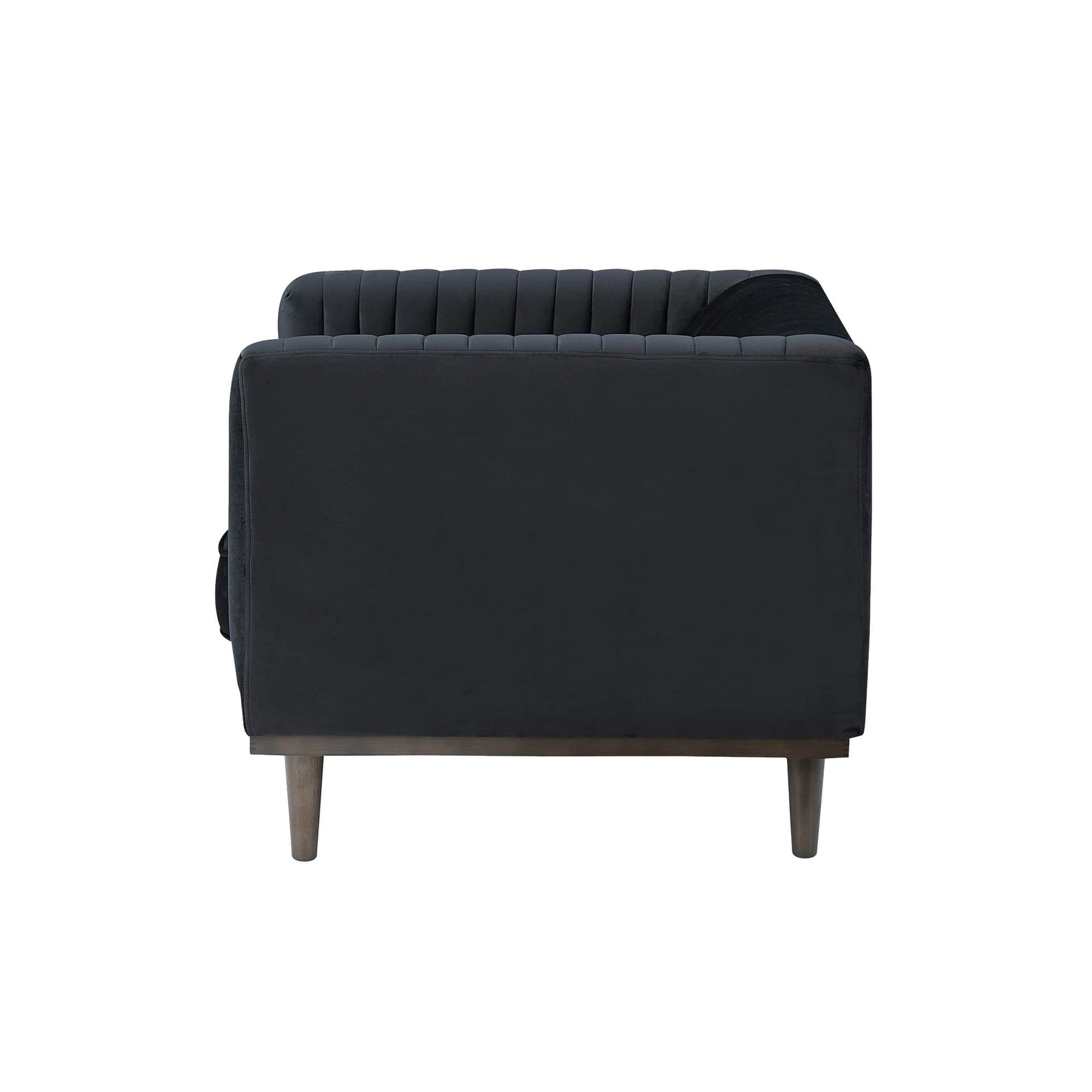 Velvet Accent Chair - Black - Rug & Weave