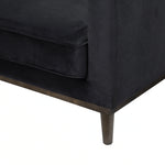 Velvet Accent Chair - Black - Rug & Weave