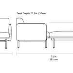 Gus* Modern Foundry Chaise - Rug & Weave