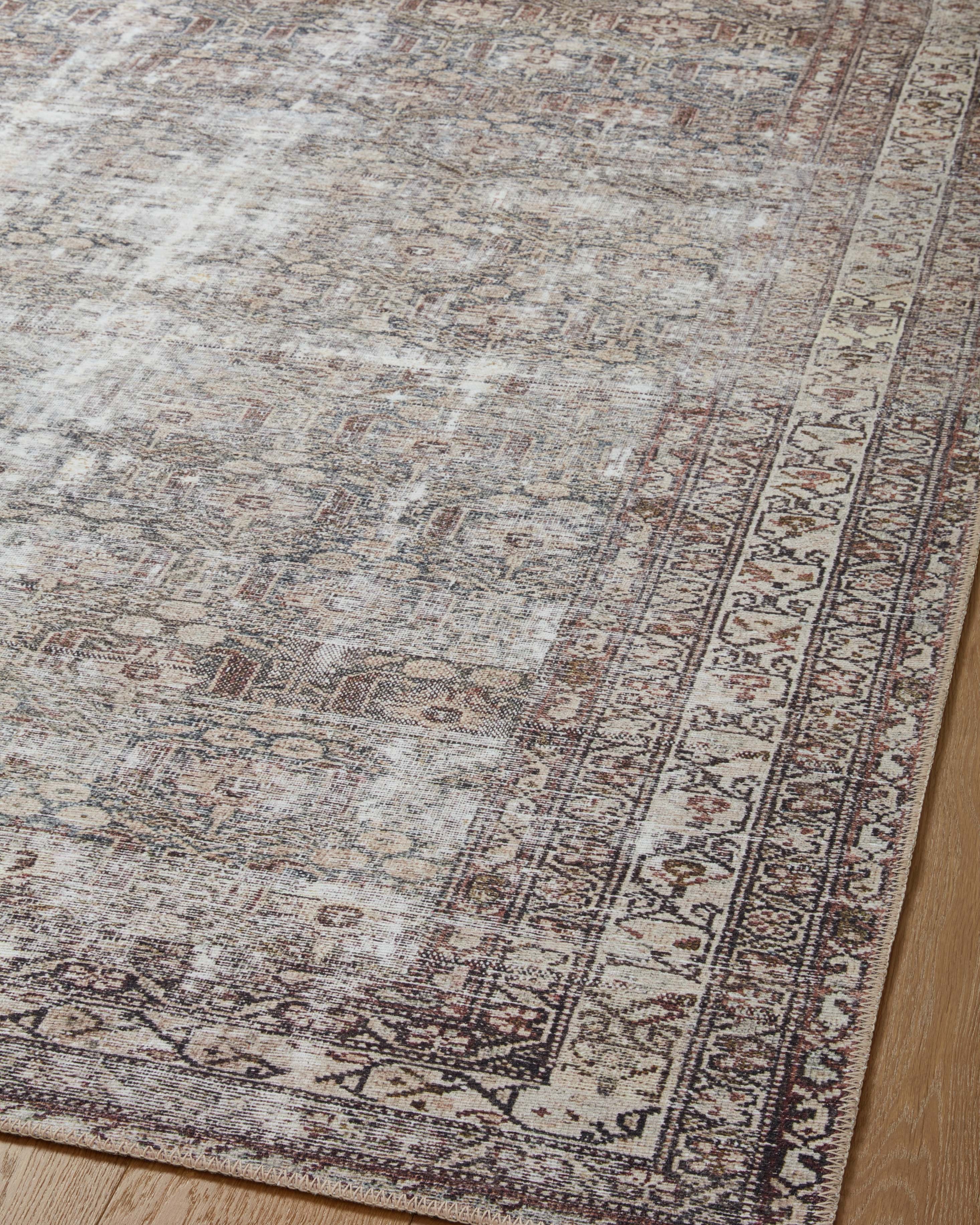 Amber Lewis x Loloi Georgie Moss / Bark Rug 0-patterned rugs Loloi
