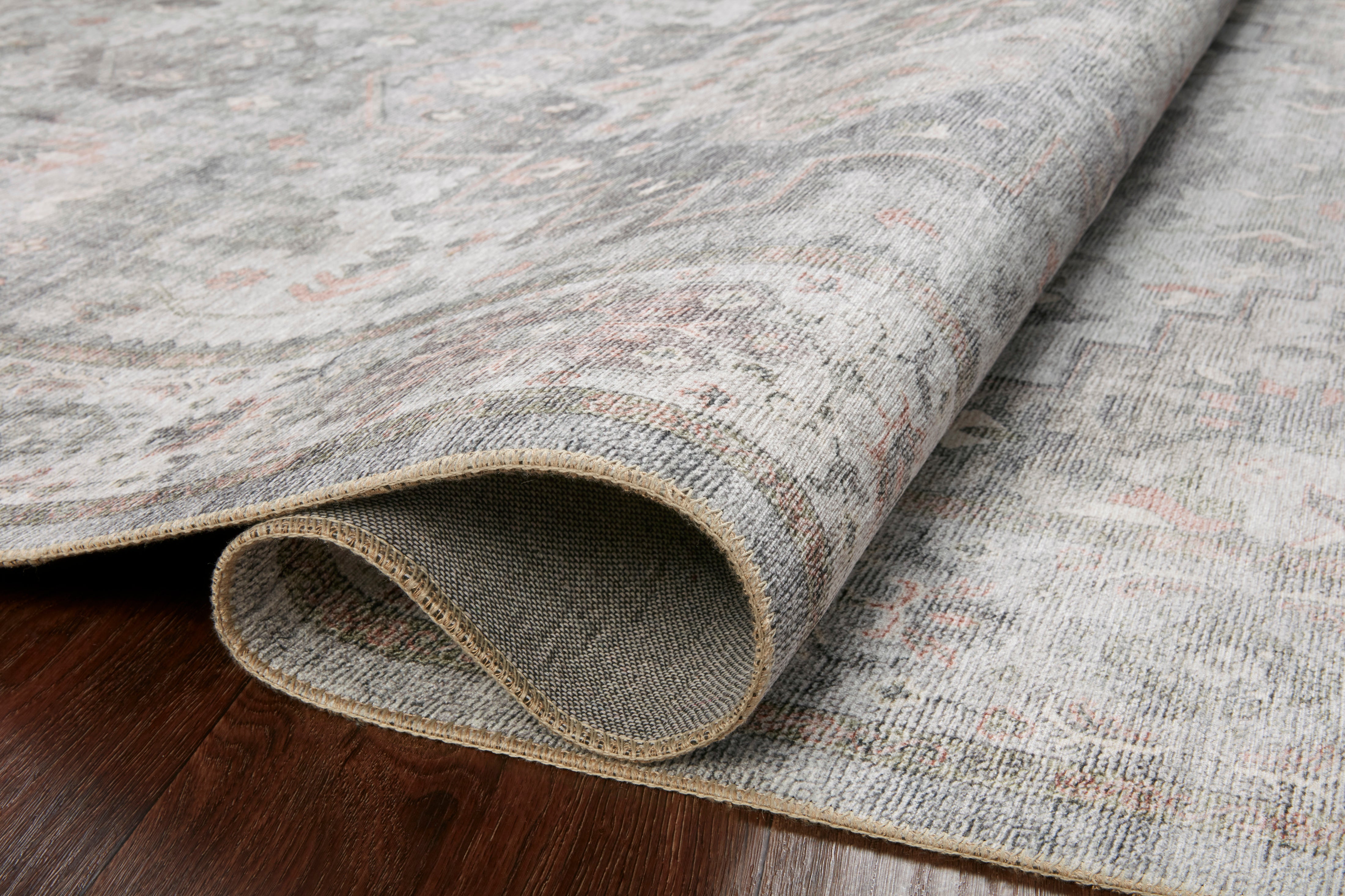 Loloi Heidi Dove / Blush Rug 1-RUGS-patterned Loloi