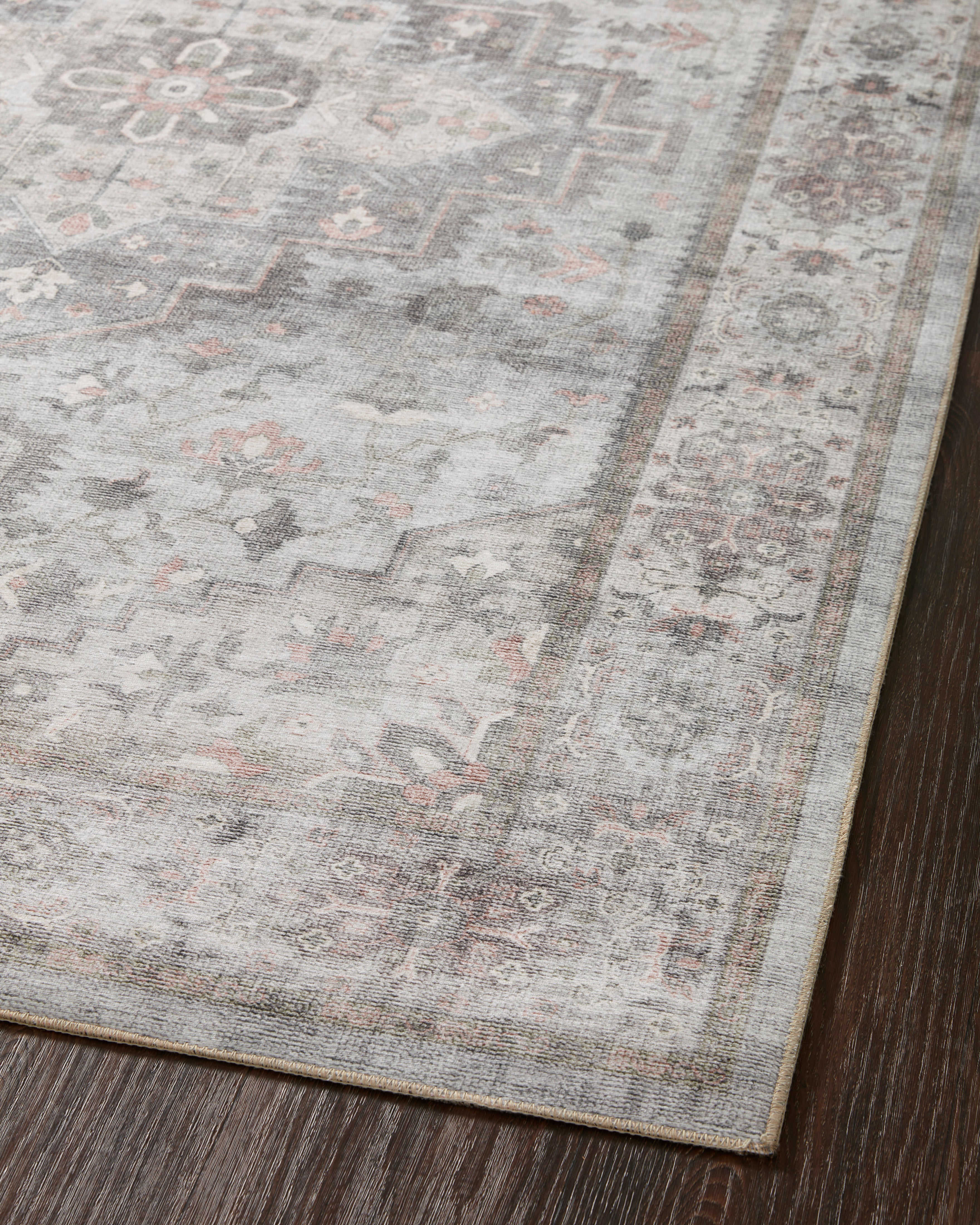 Loloi Heidi Dove / Blush Rug 1-RUGS-patterned Loloi