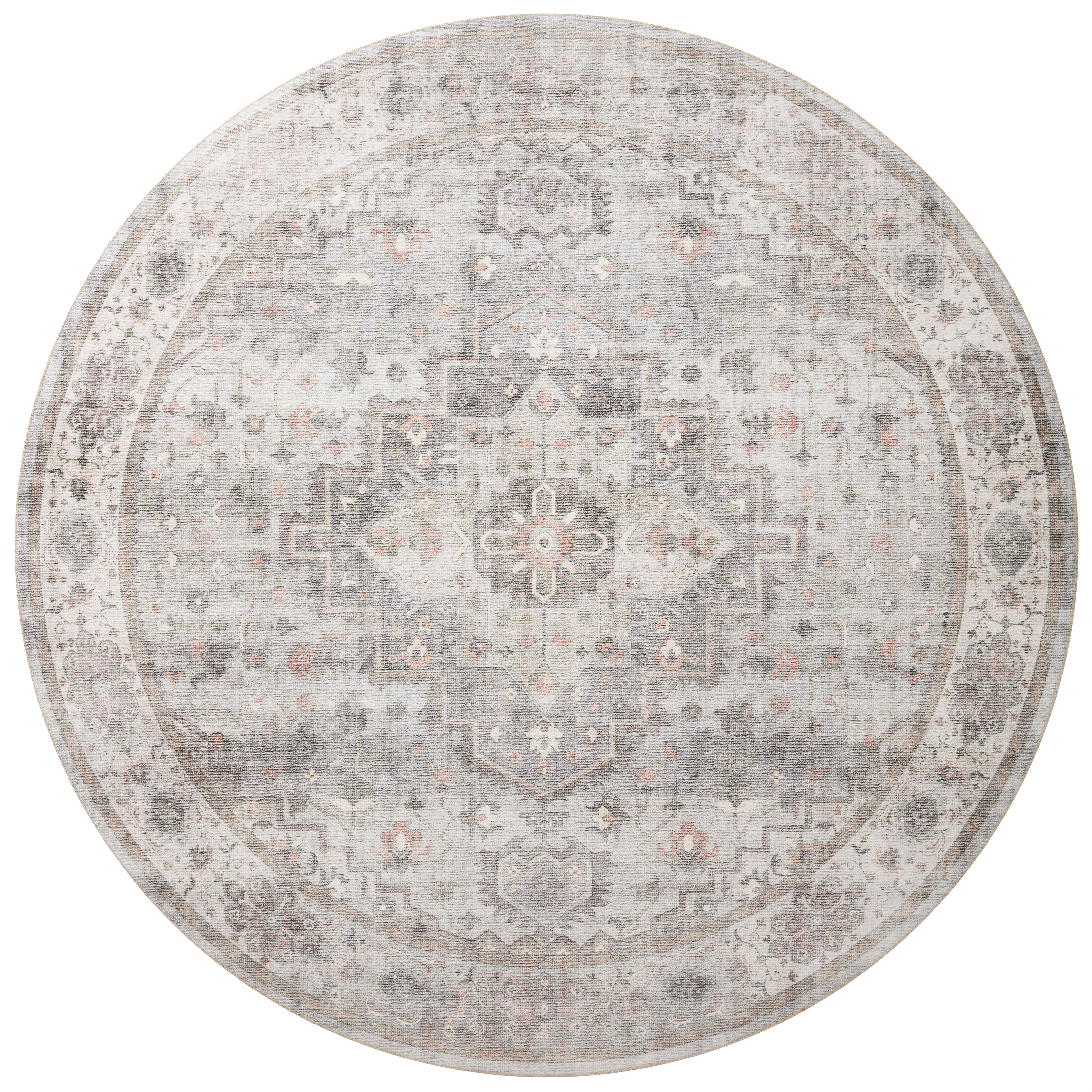 Loloi Heidi Dove / Blush Rug 1-RUGS-patterned Loloi