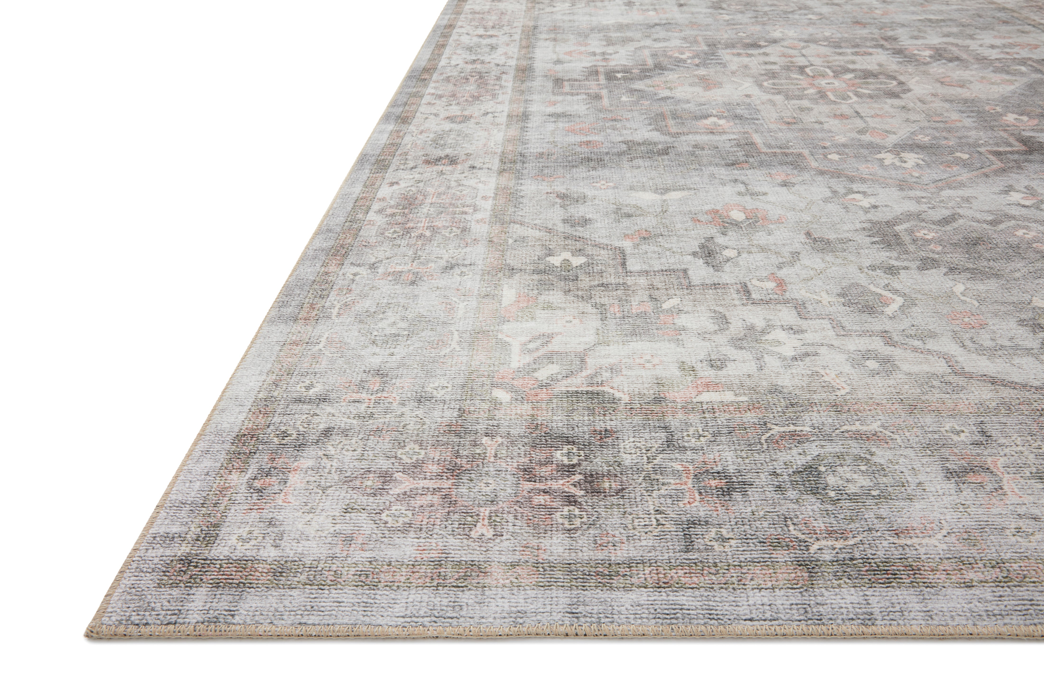 Loloi Heidi Dove / Blush Rug 1-RUGS-patterned Loloi