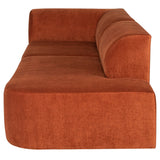 Ada 106" Sofa - Terracotta