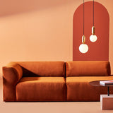 Ada 106" Sofa - Terracotta