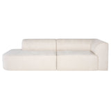 Ada 106" Sofa - Champagne Microsuede