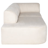 Ada 106" Sofa - Champagne Microsuede