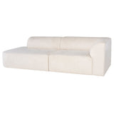 Ada 106" Sofa - Champagne Microsuede