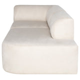 Ada 106" Sofa - Champagne Microsuede