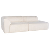 Ada 106" Sofa - Champagne Microsuede