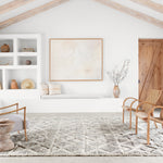 Loloi Hyqqe Smoke / Taupe Rug - Rug & Weave