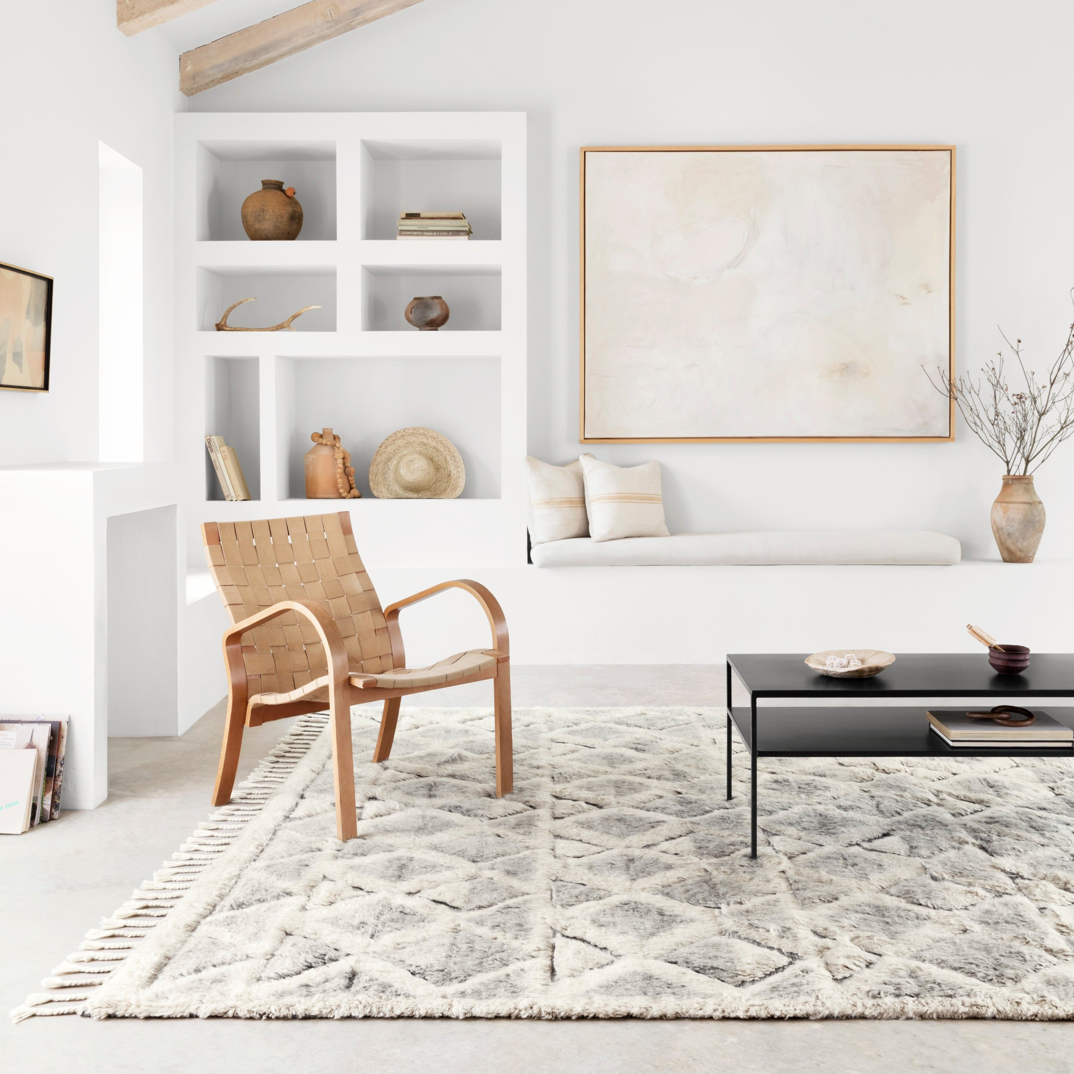 Loloi Hyqqe Smoke / Taupe Rug - Rug & Weave