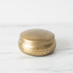 Hammered Jar with Antique Brass Finish - Rug & Weave