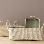 Hand-Woven Natural Basket with Handles FINNBIRD - basket Coconeh