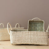 Hand-Woven Natural Basket with Handles FINNBIRD - basket Coconeh