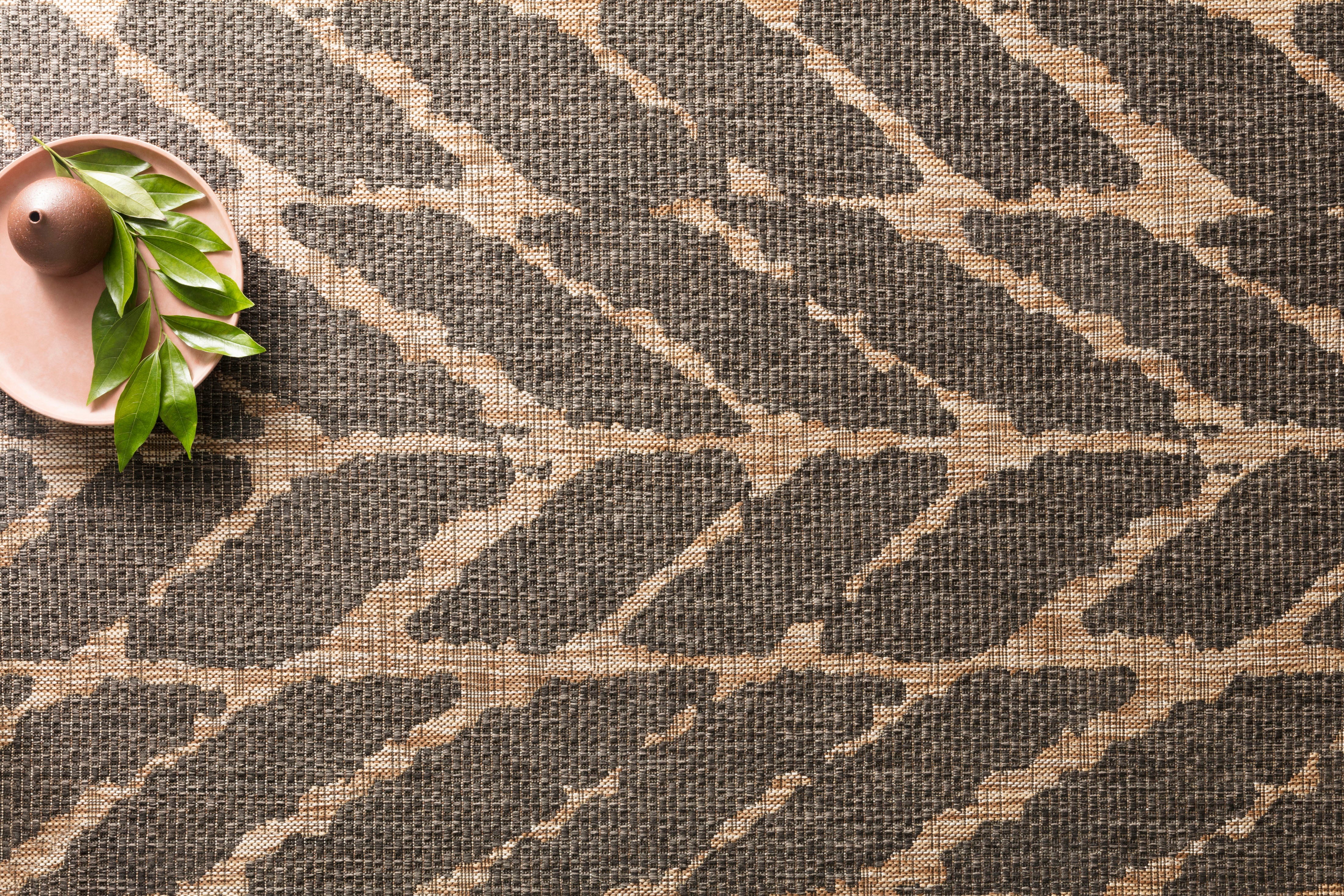 Isle Charcoal / Mocha Rug - Rug & Weave