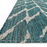 Loloi Isle Teal / Grey Rug 5-Rugs - indoor/outdoor Loloi