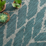 Loloi Isle Teal / Grey Rug 5-Rugs - indoor/outdoor Loloi