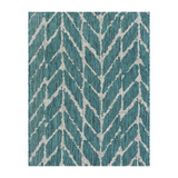 Loloi Isle Teal / Grey Rug 5-Rugs - indoor/outdoor Loloi