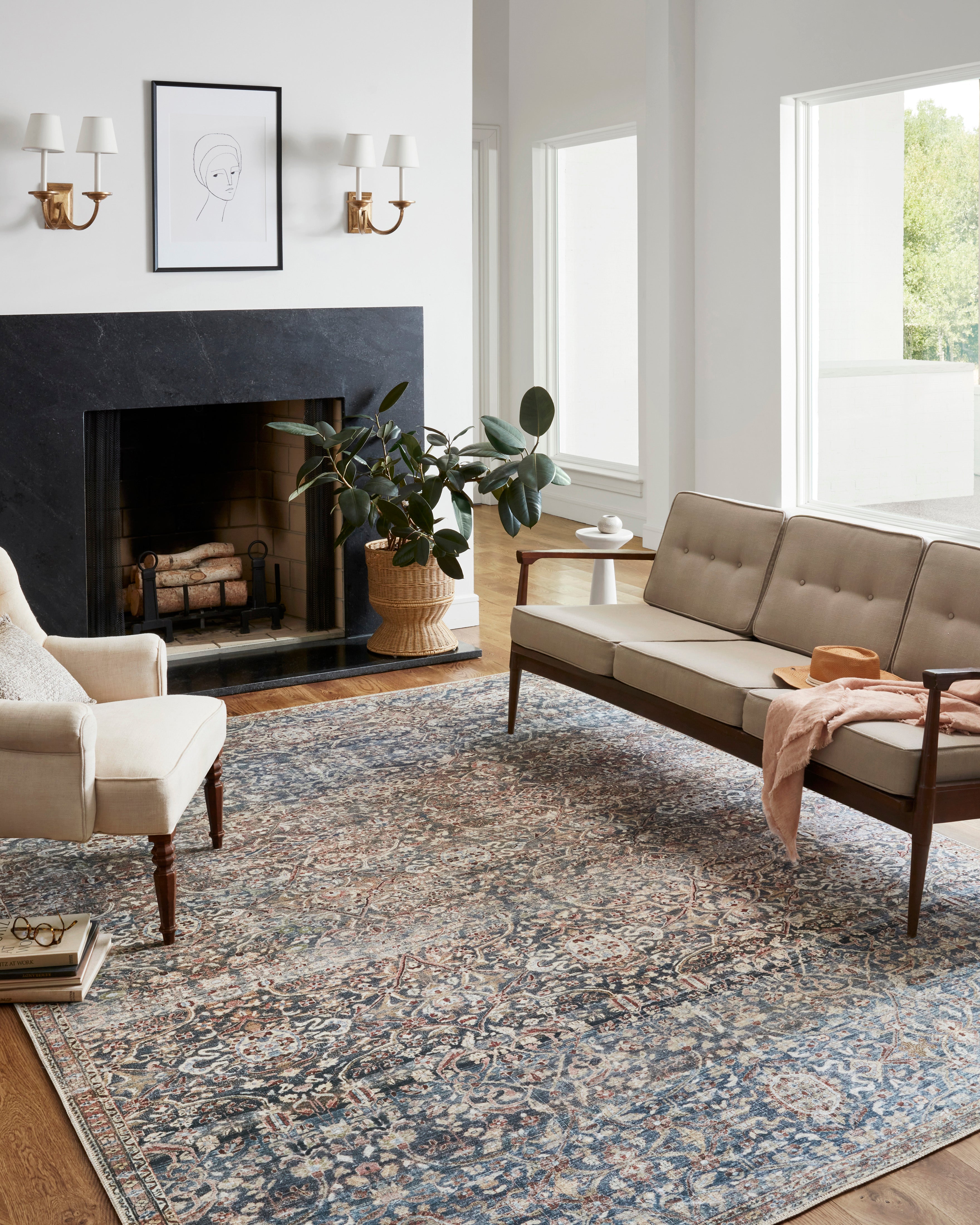 Chris Loves Julia x Loloi Jules Denim / Spice Rug - Rug & Weave