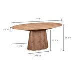 Ottawa Oval Dining Table - Rug & Weave