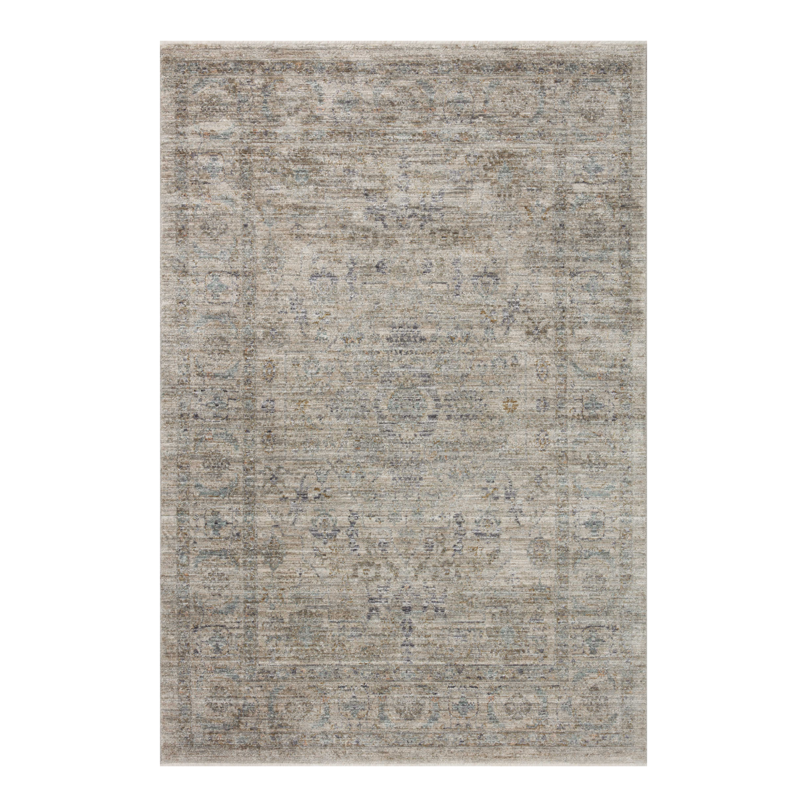 Jean Stoffer x Loloi Katherine Beige / Mist Rug 0-patterned rugs Loloi 18" x 18" Sample