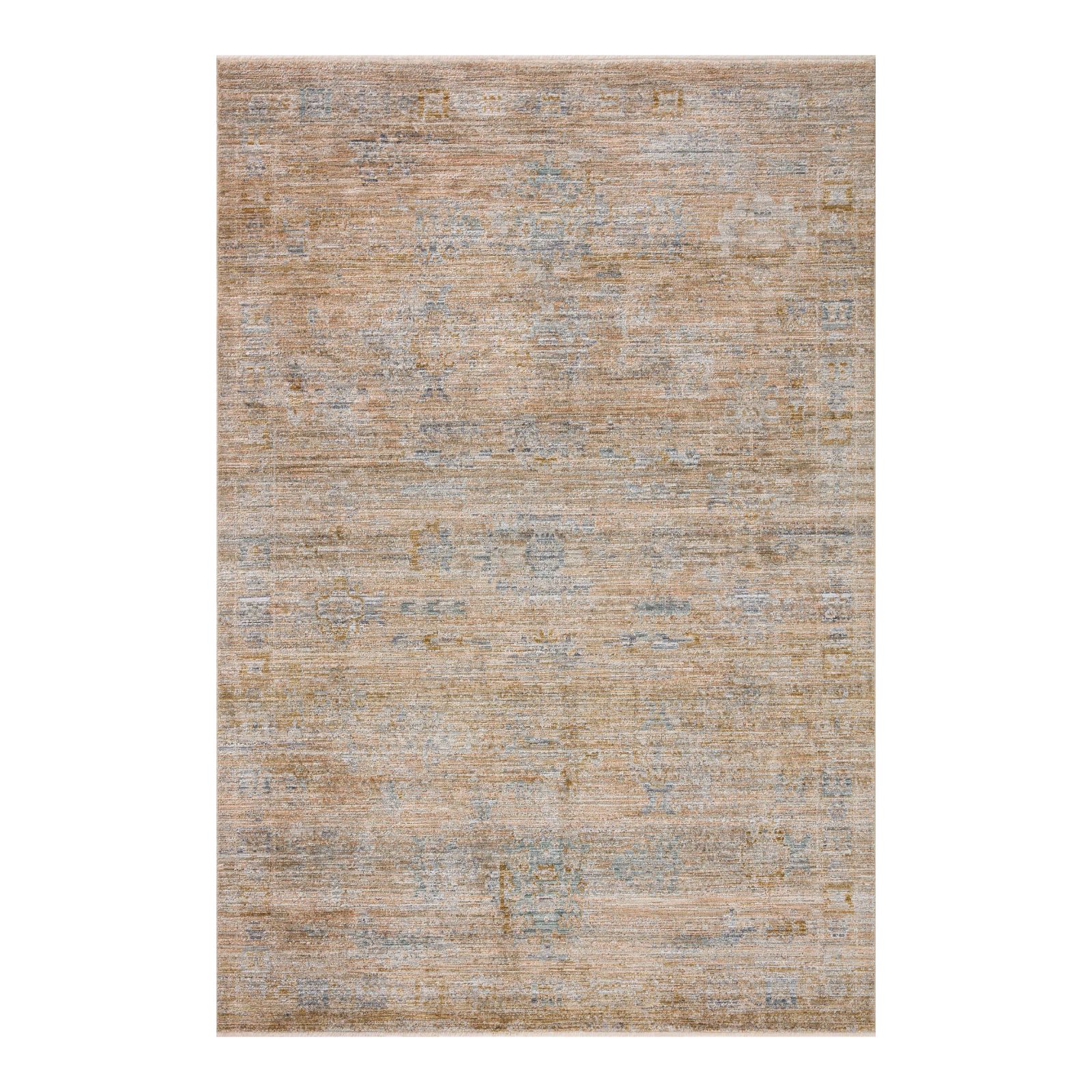 Jean Stoffer x Loloi Katherine Copper / Steel Rug 0-patterned rugs Loloi 18" x 18" Sample