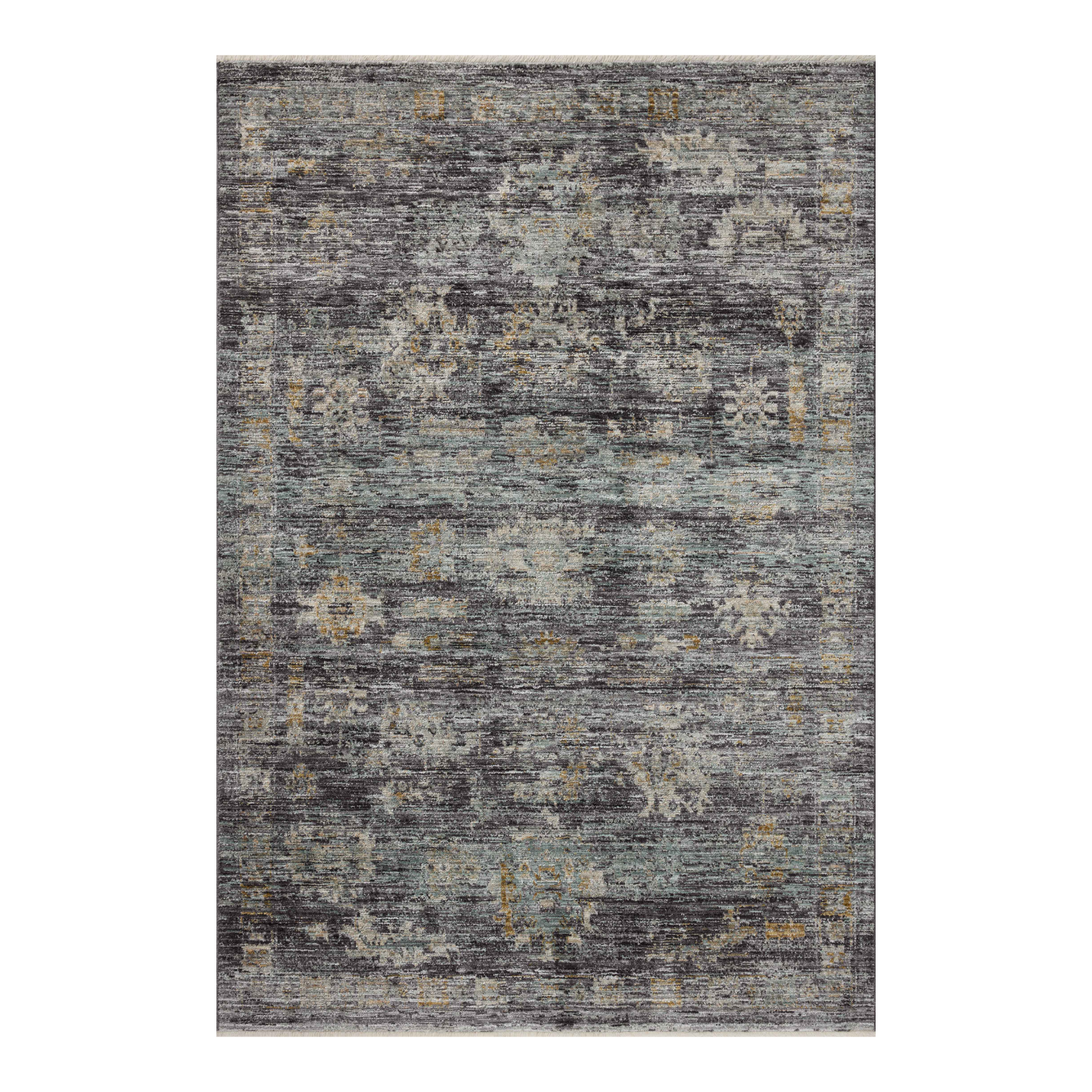 Jean Stoffer x Loloi Katherine Ink / Jade Rug 0-patterned rugs Loloi 18" x 18" Sample