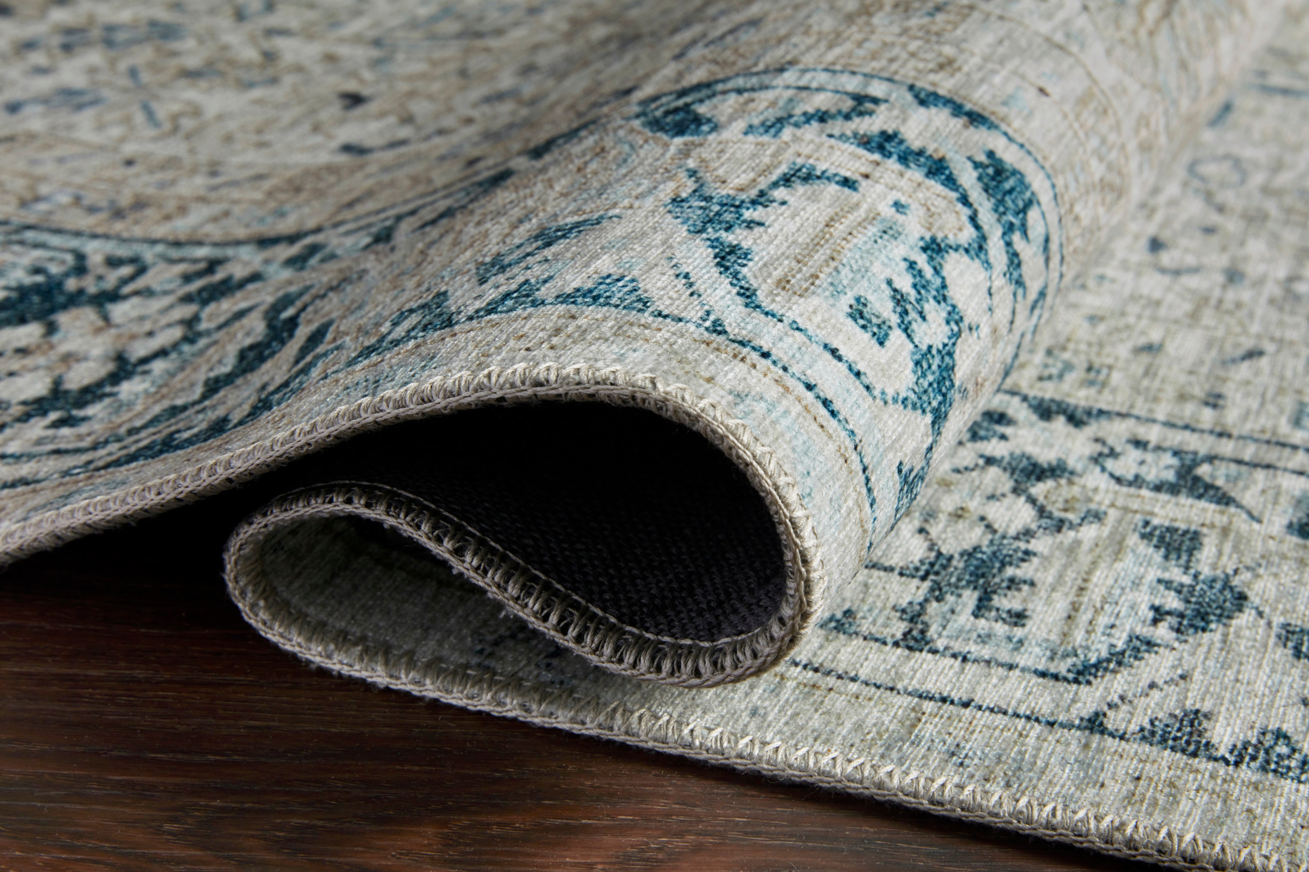 Loloi Lenna Natural / Denim Rug - Rug & Weave