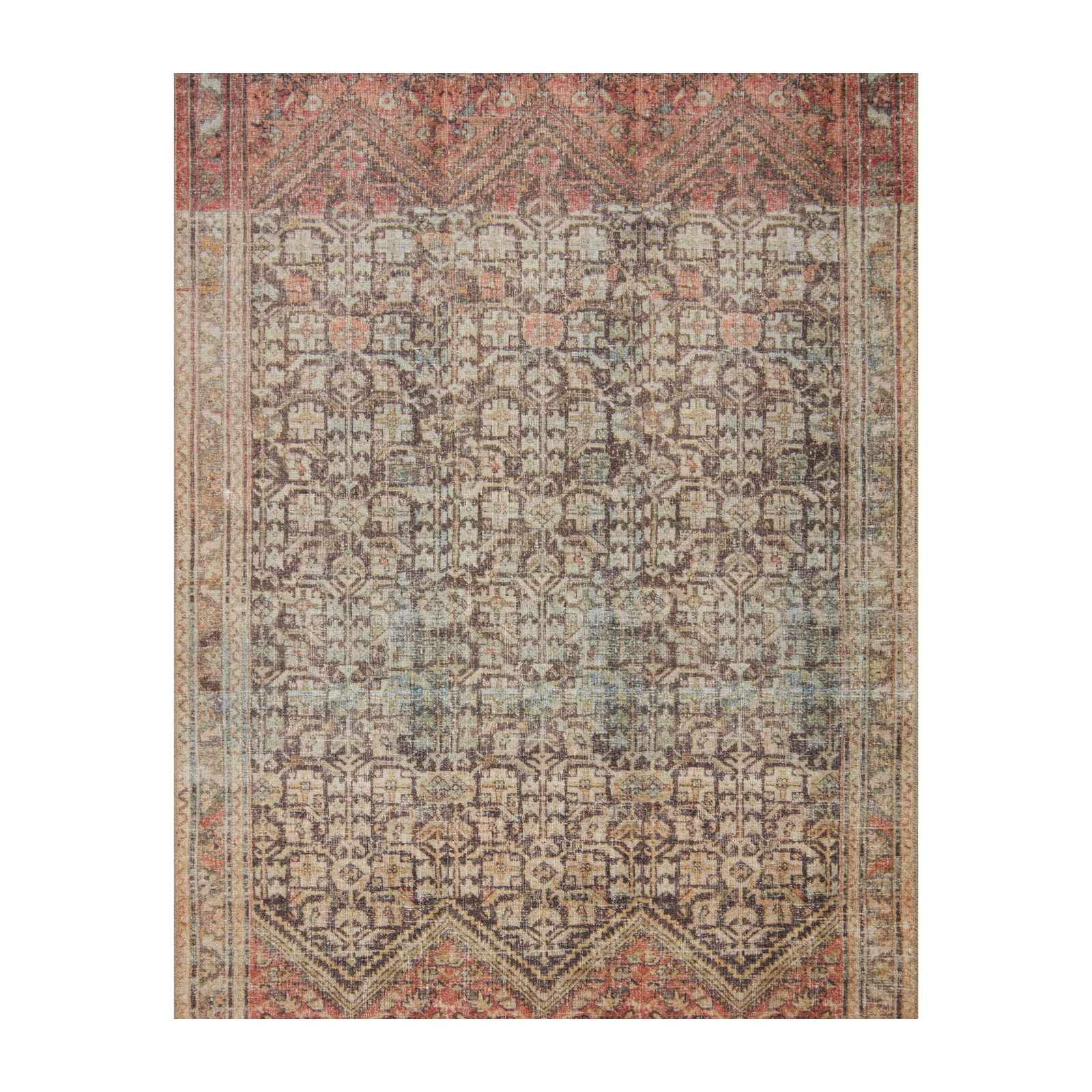 Loloi Loren Charcoal / Multi Rug 2-patterned rugs Loloi 18" x 18" sample
