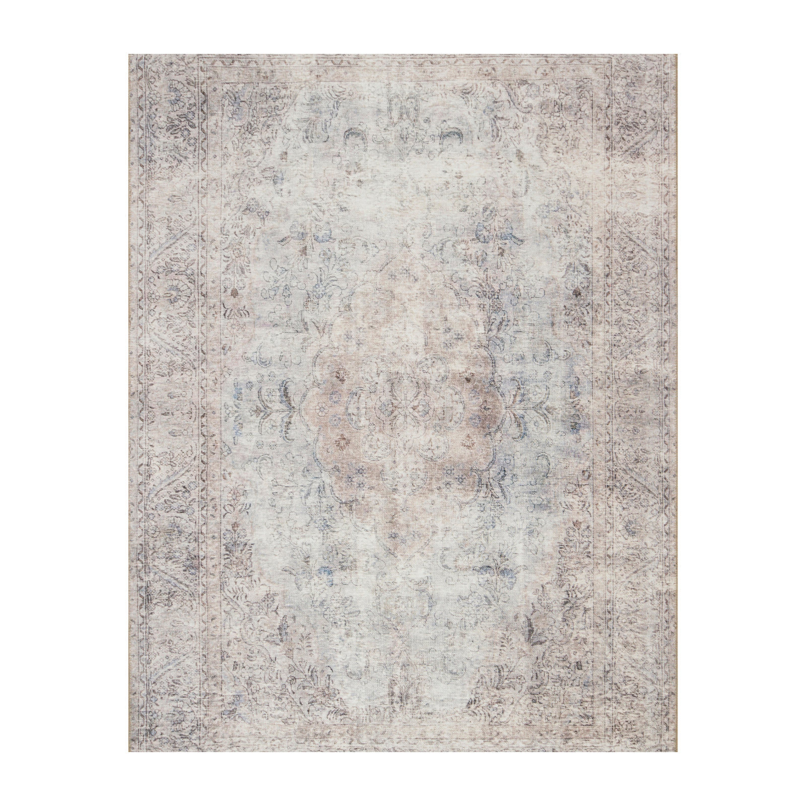 Loloi Loren Silver / Slate Rug 2-patterned rugs Loloi 18" x 18" sample