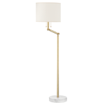 Essex Floor Lamp - by Mark D. Sikes LIGHTING - floor lamp Hudson Valley Lighting Aged Brass
