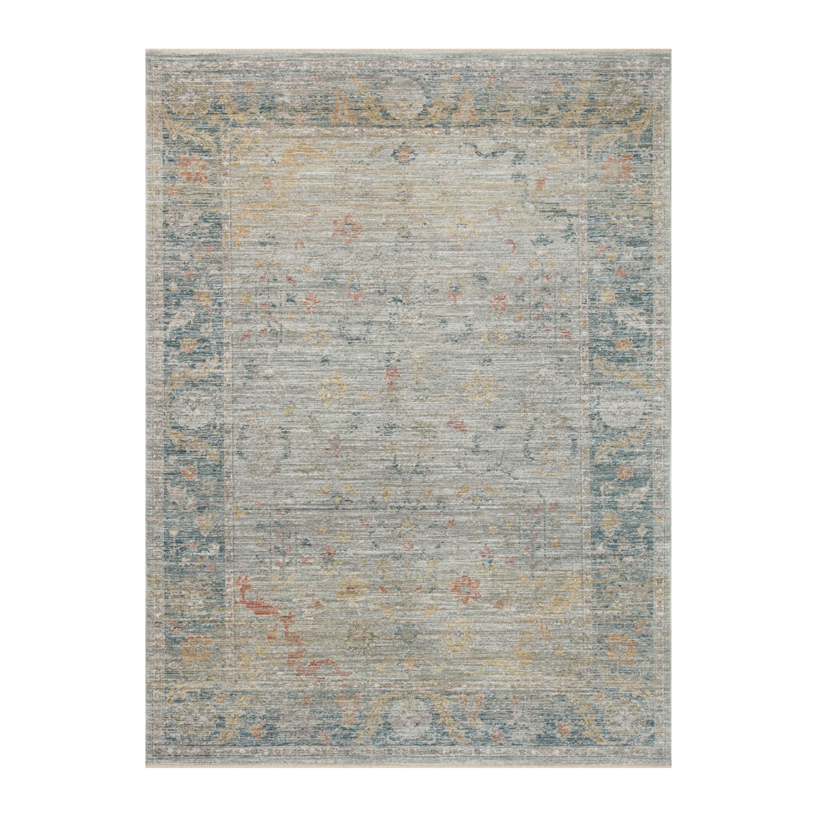 Magnolia Home by Joanna Gaines x Loloi Millie Slate / Multi Rug 0-patterned rugs Loloi 18" x 18" Sample