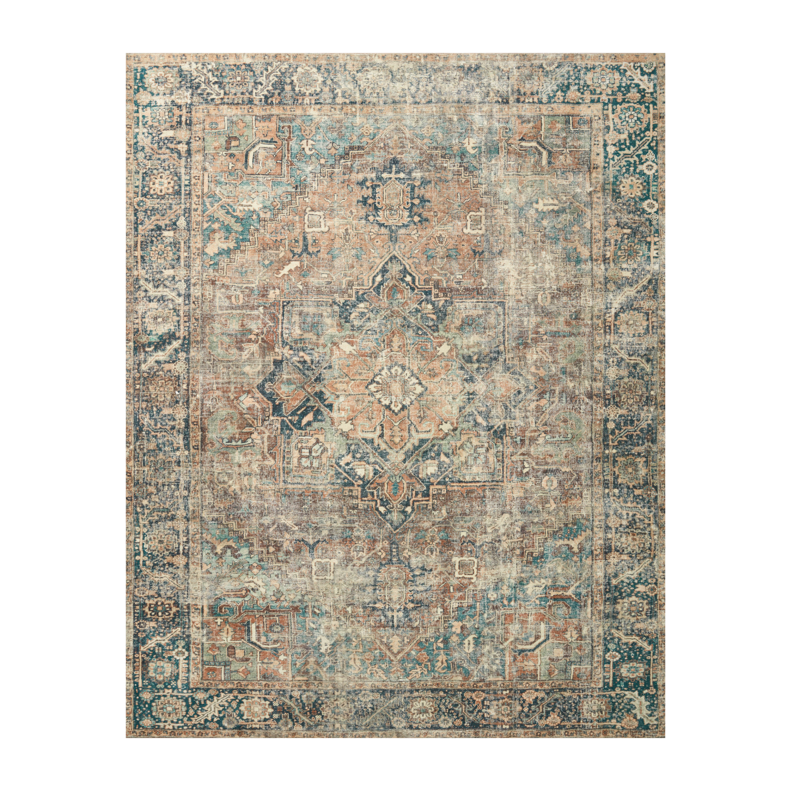 Loloi Margot Terracotta/Lagoon Rug - Rug & Weave